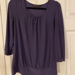 Limited blouse. 3/4 length sleeve, banded waist. Size L